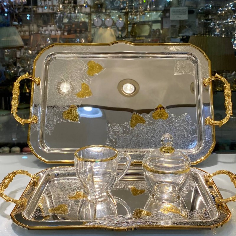 سینی استیل 2 سایز وارداتی