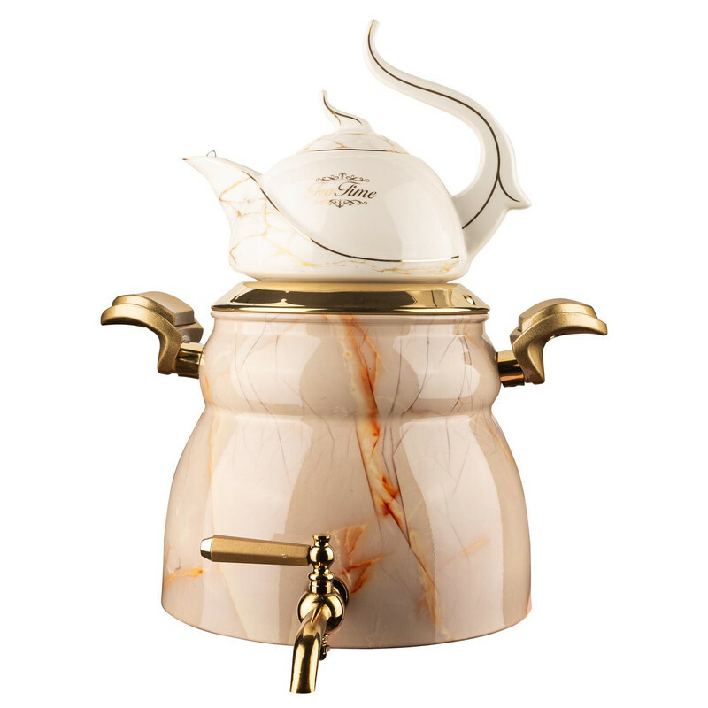 ست کتری و قوری کروپ ست مدل مرمر کد 15