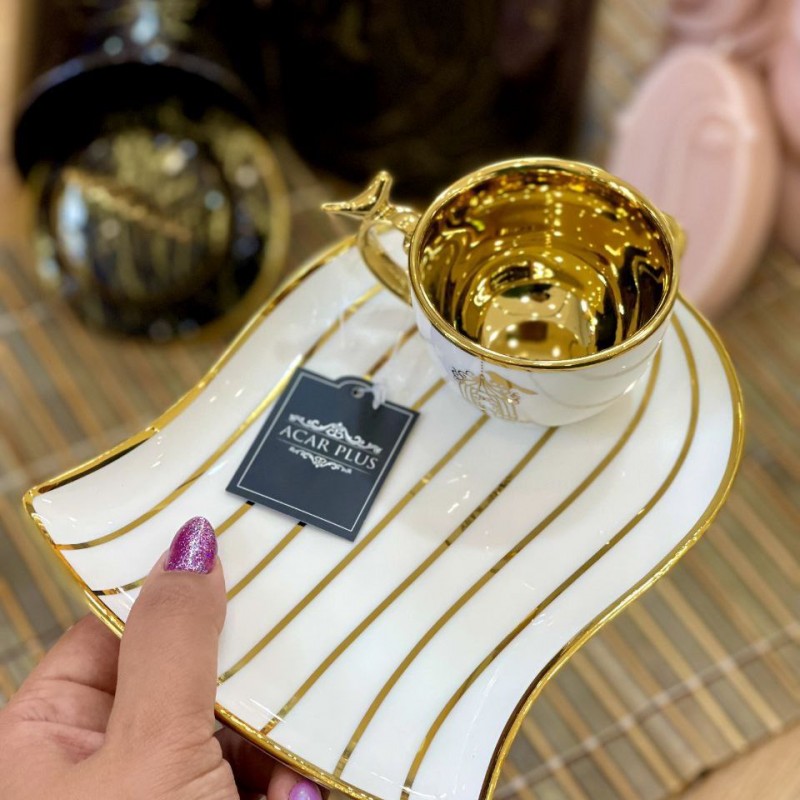 فنجان نعلبکی قهوه خوری پلیت دار STORY