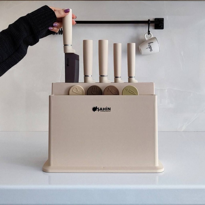 ست چاقو و تخته گوشت 10 پارچه Efruz