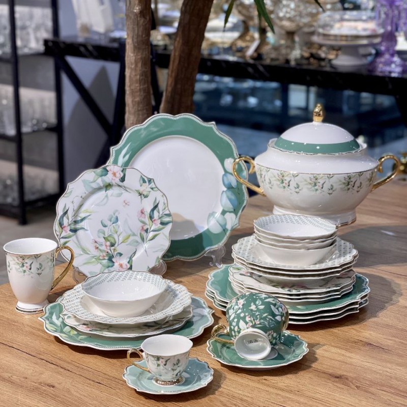 سرویس کامل غذا خوری و پذیرایی green flower