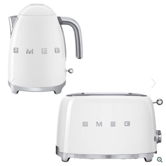 کتری و توستر برقی اسمگ رنگ سفیدمات ts02