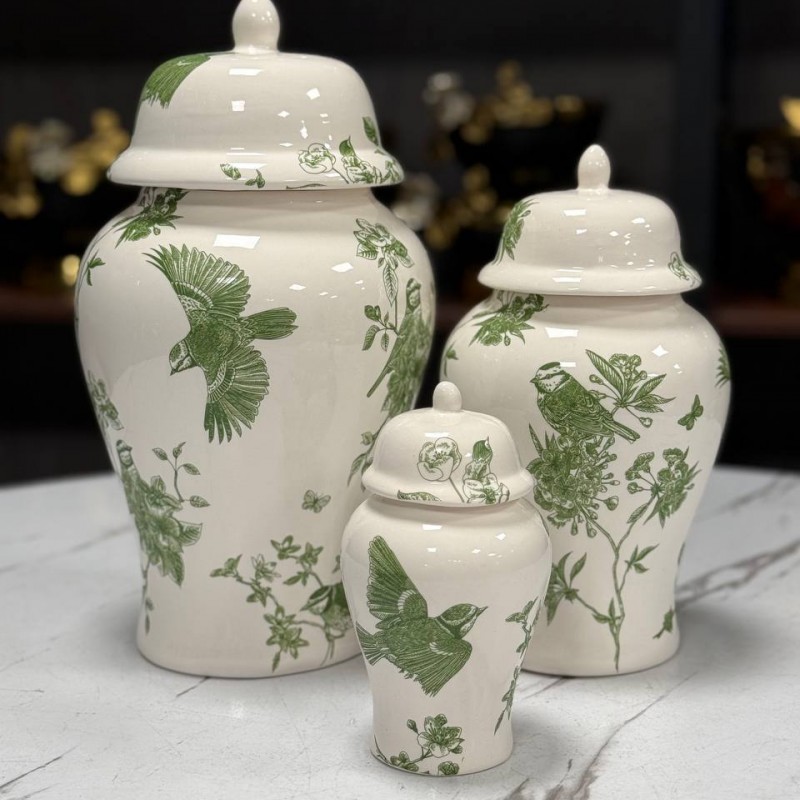 بانکه مدل جینجر جار طرح چکاوک کد ۱۲۳ مجموعه سه عددی