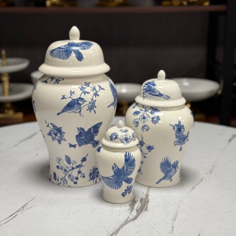 بانکه مدل جینجر جار طرح چکاوک کد ۱۲۳ مجموعه سه عددی