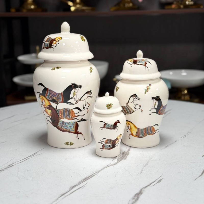 بانکه مدل جینجر جار طرح چکاوک کد ۱۲۳ مجموعه سه عددی