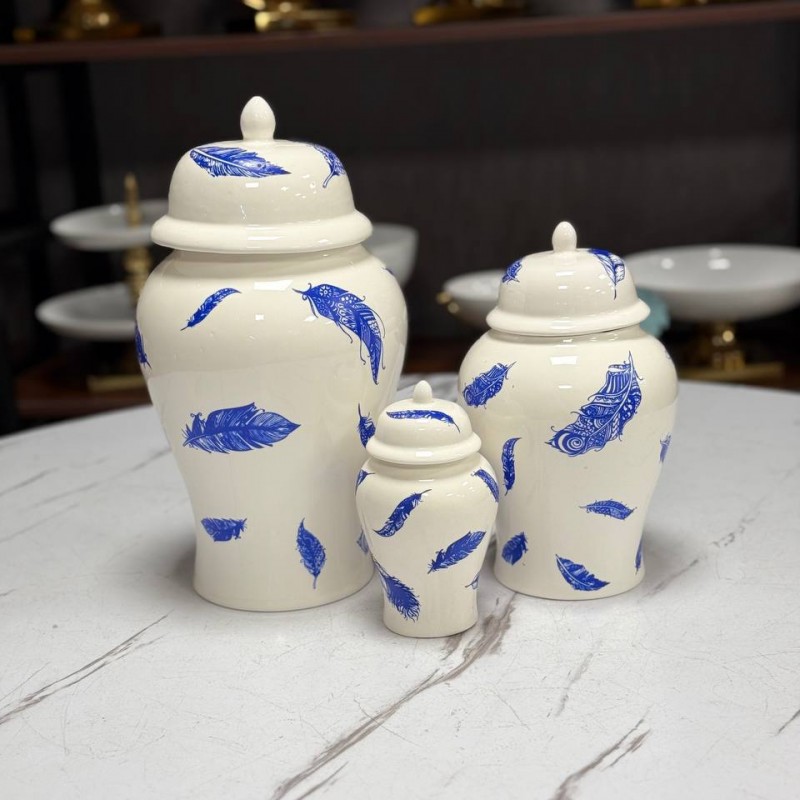 بانکه مدل جینجر جار طرح چکاوک کد ۱۲۳ مجموعه سه عددی