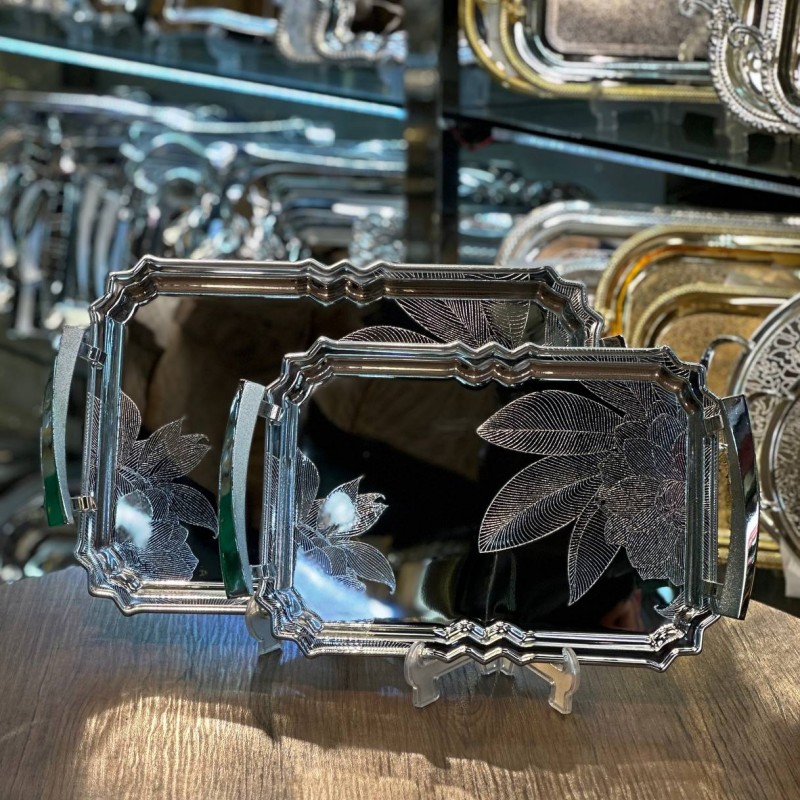 سینی استیل ۲تیکه خارجی