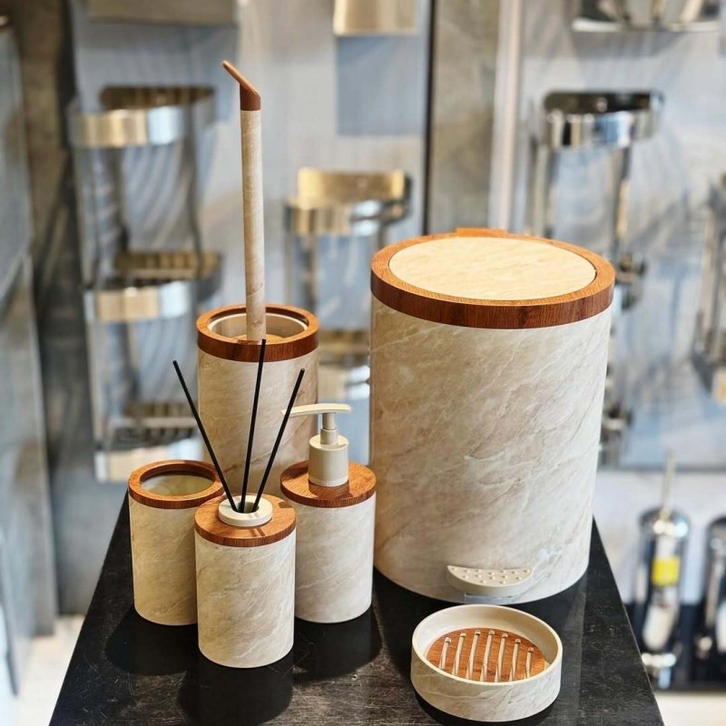 ست بهداشتی طرح چوب هارمونی