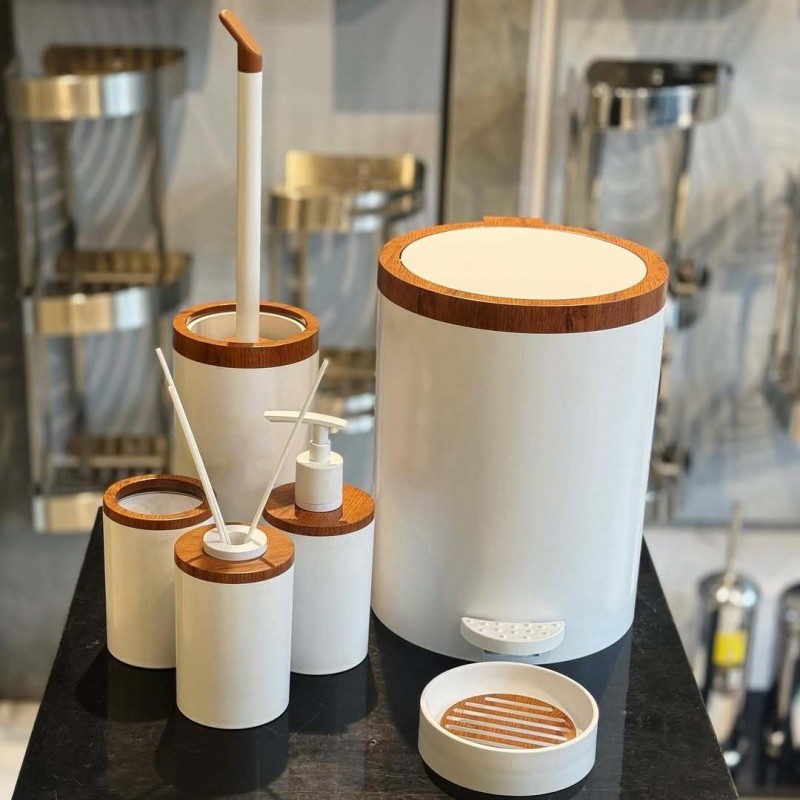 ست بهداشتی طرح چوب هارمونی