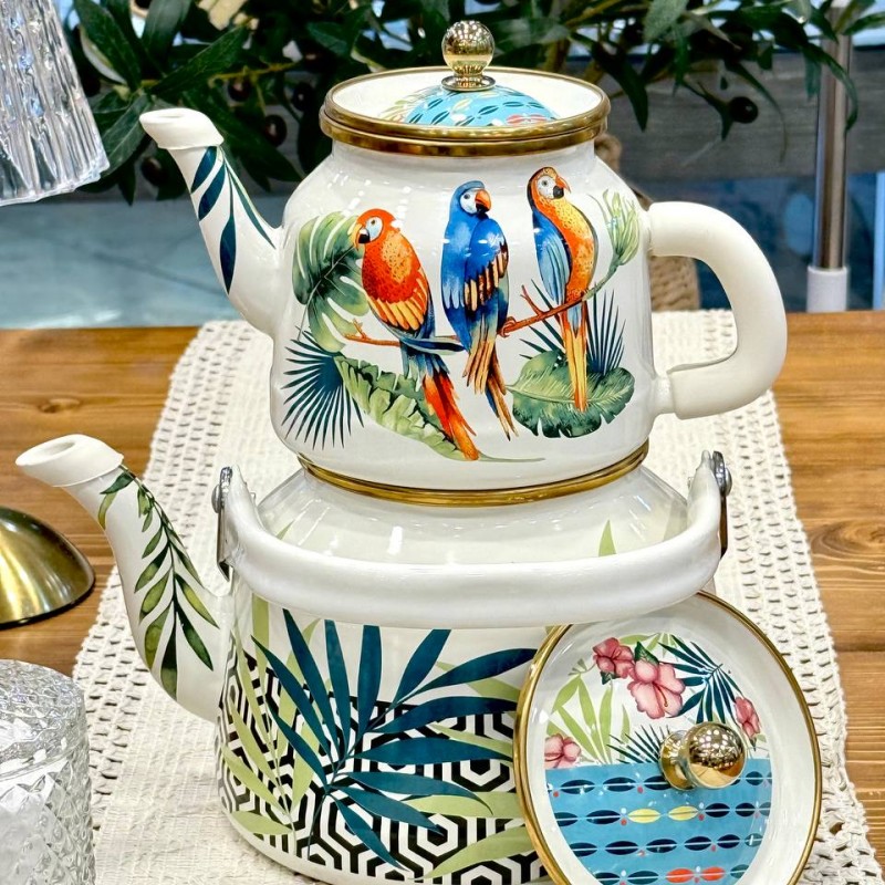 کتری قوری لعابی لایت