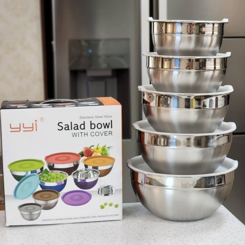 ست لگن استیل 5 تیکه