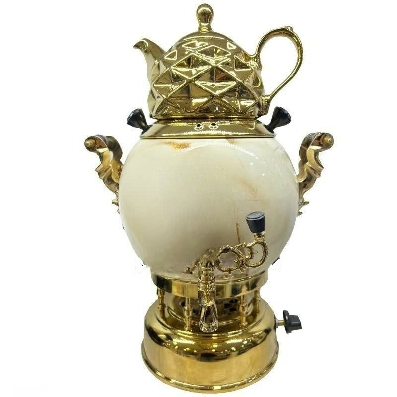 سماور گازی مدل سنگی ترموکوبل دار گنجایش 6 لیتر