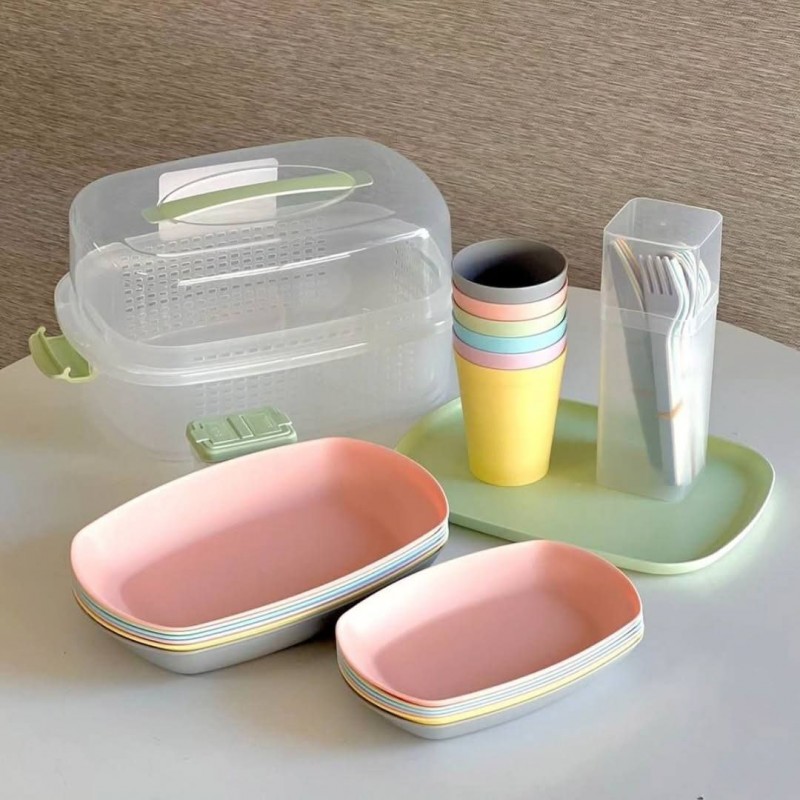 سرویس مسافرتی 6 نفره 42 پارچه لیمون