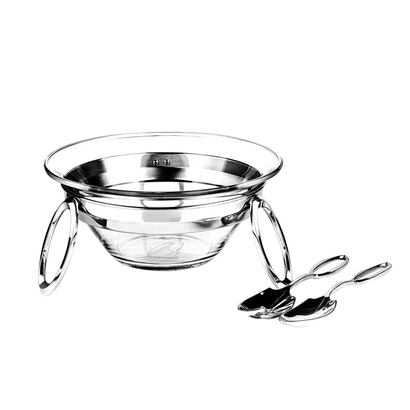 سوفله سالاد سیلور راکلند مدل لنین 4 لیتر پایه فلزی پیرکس خارجی