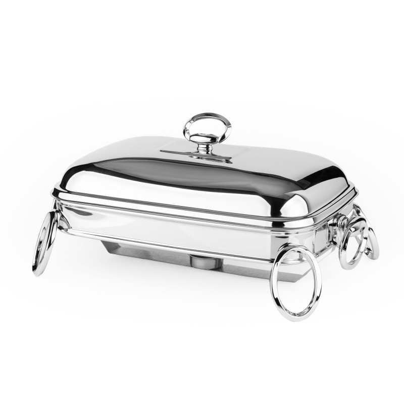 سوفله مستطیل سیلور راکلند مدل لنین سایز بزرگ 3.3 لیتر پایه فلزی پیرکس خارجی