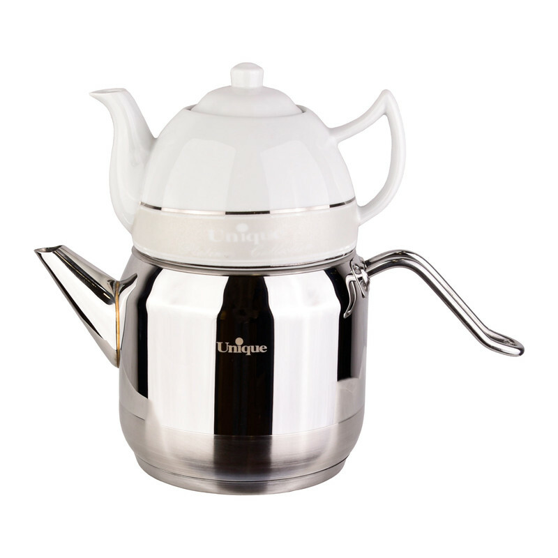 ست کتری و قوری یونیک کد 7280 گنجایش کتری 2 لیتر گنجایش قوری 1 لیتر