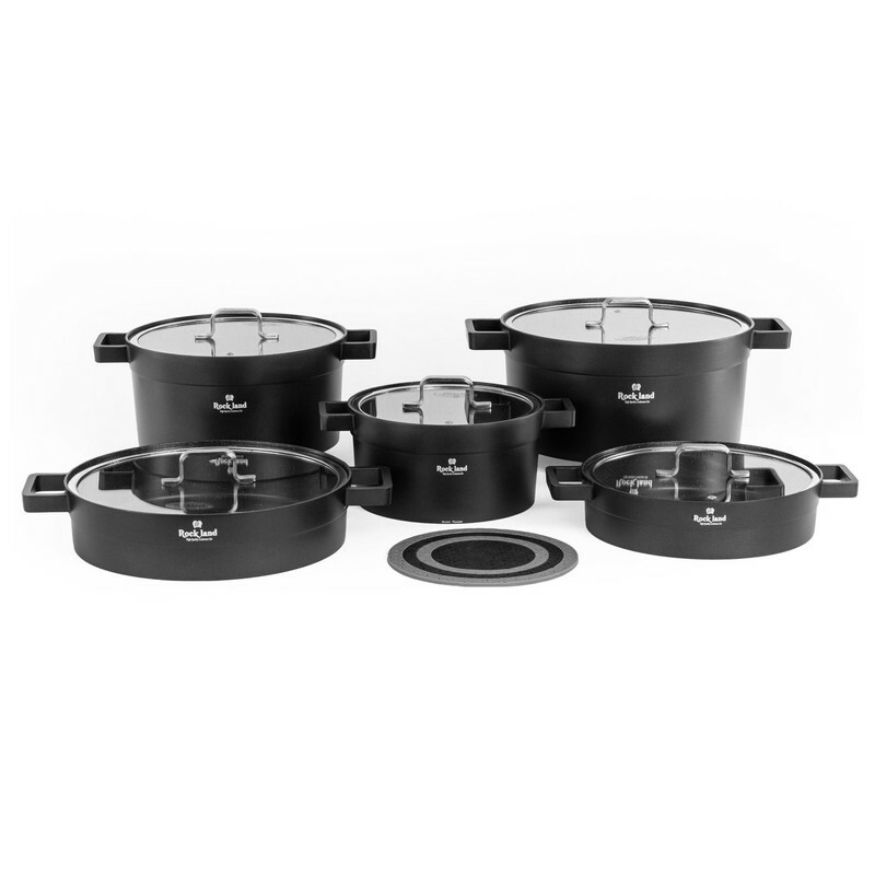 سرویس قابلمه و تابه گرانیتی 14 پارچه راکلند مدل تمیس کد 80001201