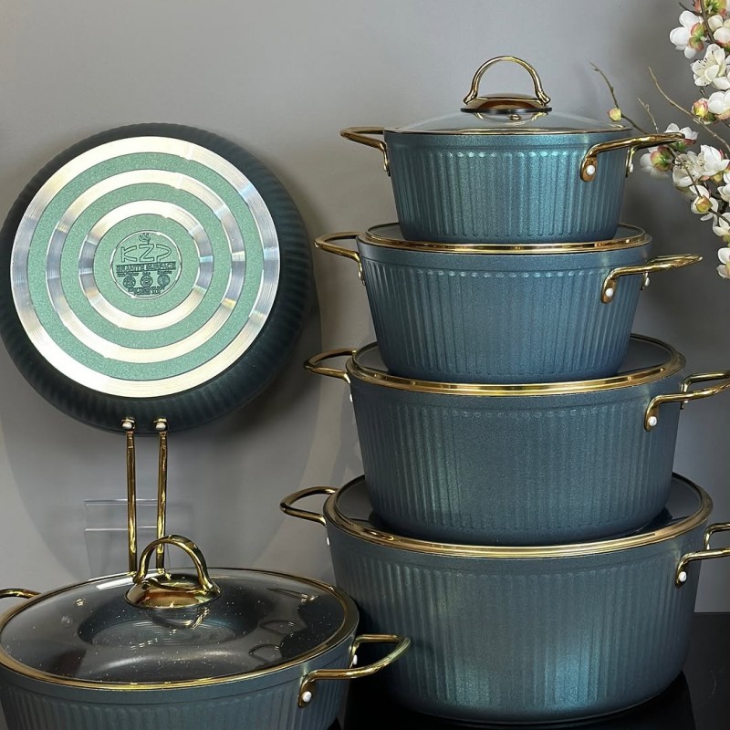 سرویس قابلمه kzp طرح الما 11 پارچه