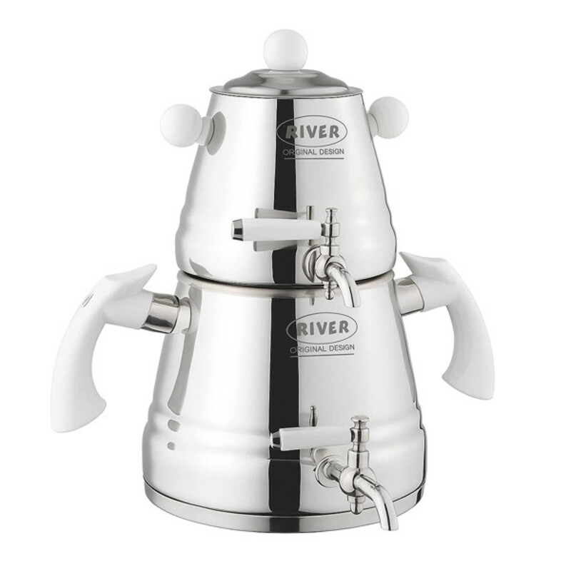 ست کتری و قوری ریور کد DH2178 گنجایش کتری 3 لیتر گنجایش قوری 1 لیتر