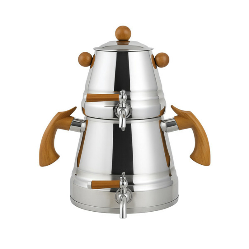 ست کتری و قوری ریور کد DH2177 گنجایش کتری 3 لیتر گنجایش قوری 1 لیتر