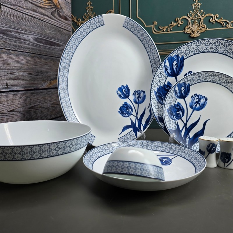 سرویس ۲۸پارچه ۶نفره غداخوری  طرح ارشیدا فیروزه 