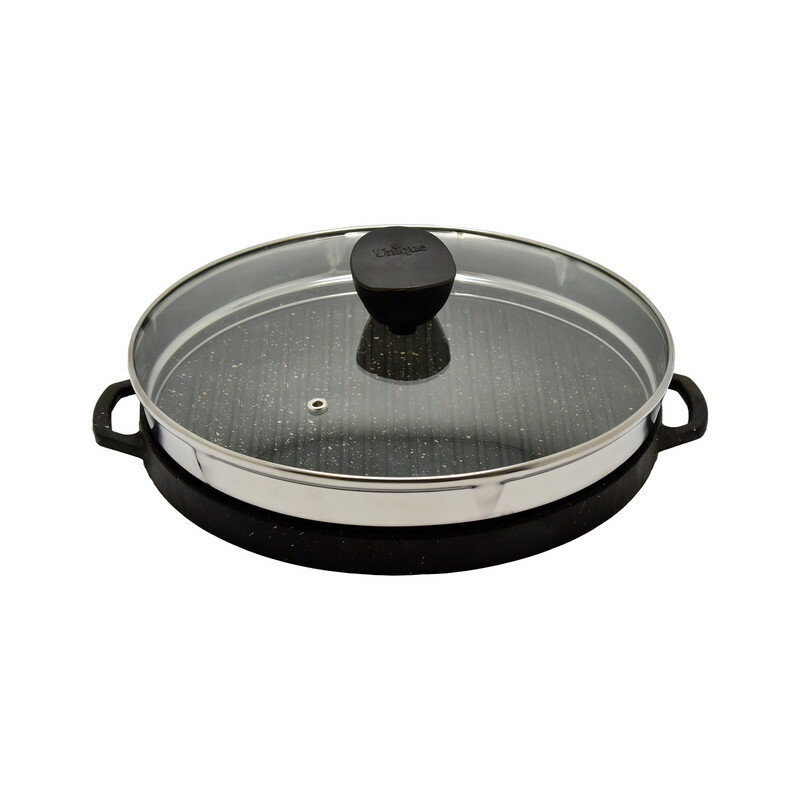 تابه گریل یونیک مدل گرد سایز 30 کد 6003