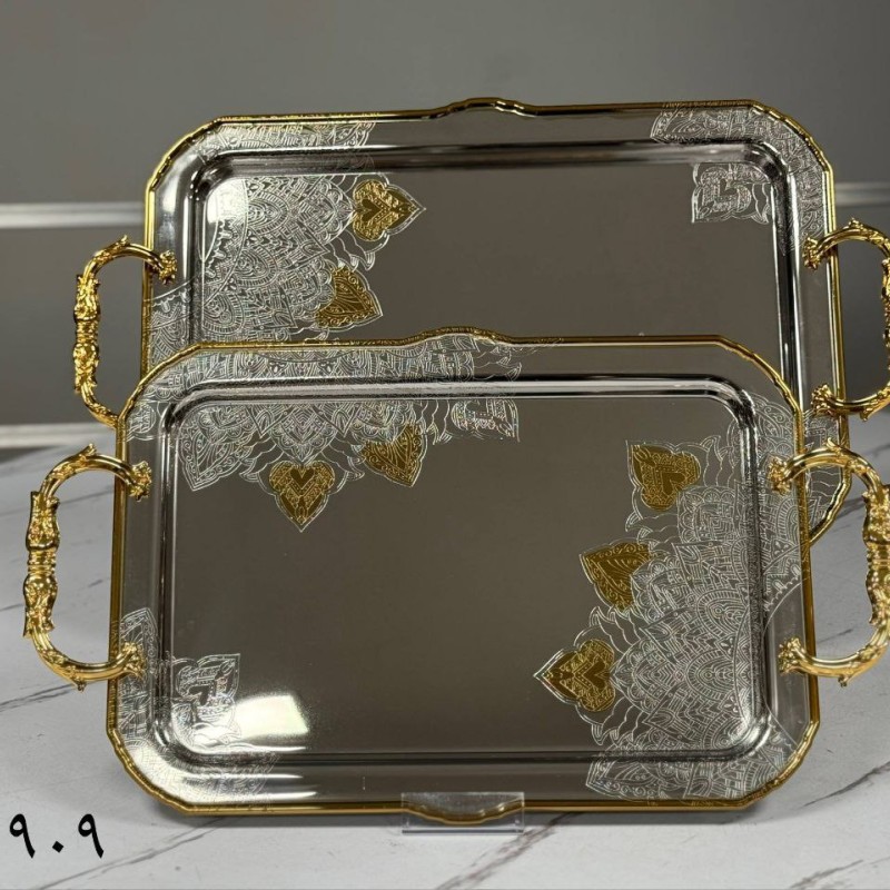 سینی استیل 2 سایز وارداتی