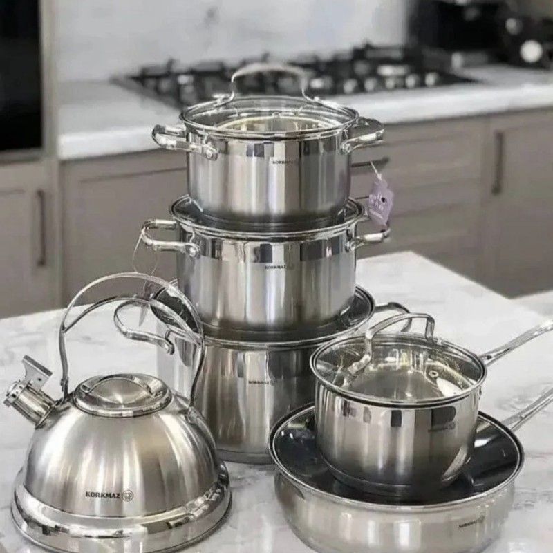 سرویس ۱۲ پارچه استیل کرکماز