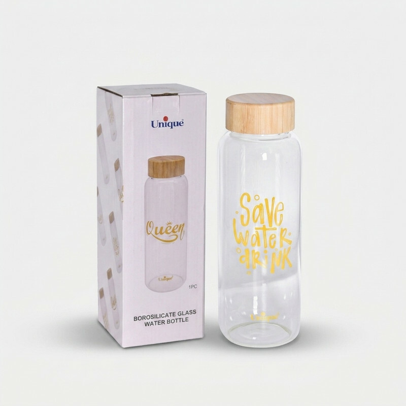 بطری آب یونیک طرح save water کد 3058 گنجایش 1.03 لیتر