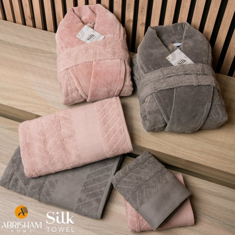 سرویس حوله عروس دو‌قلو silk