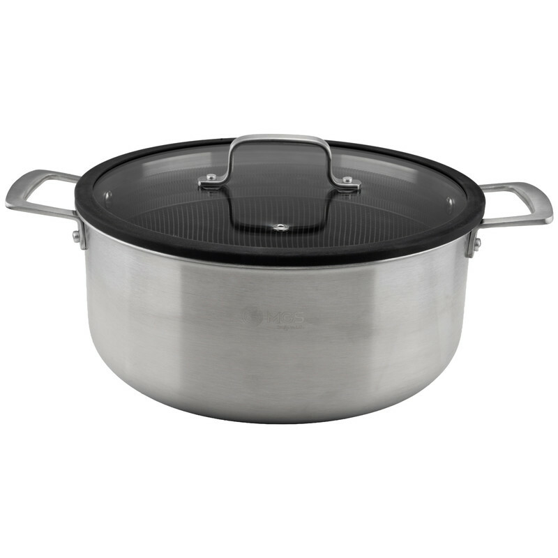 قابلمه استیل ام جی اس مدل کف لیزری PS3124 سایز 32