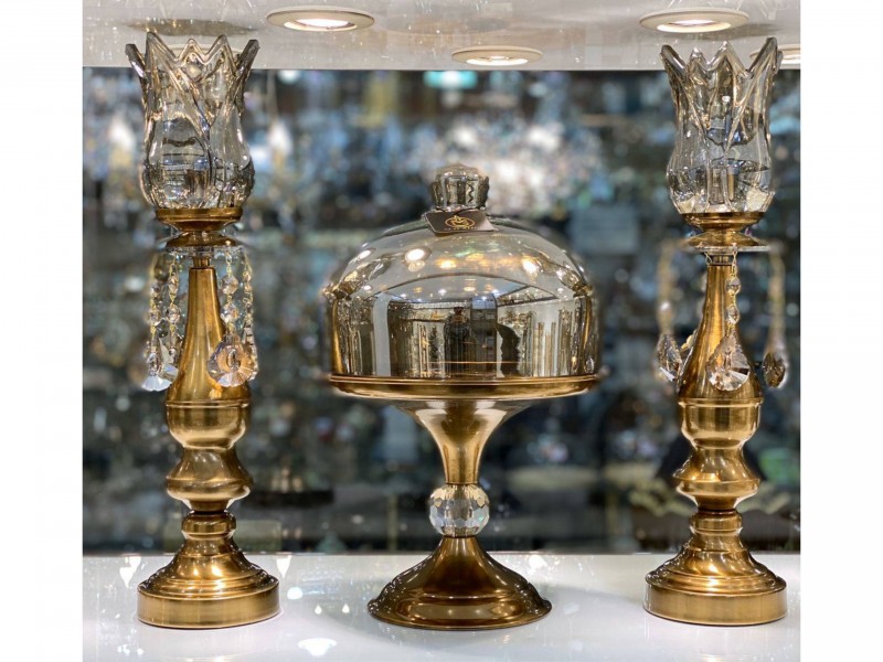 ست شمعدان و کیک خوری