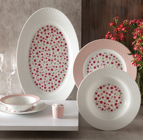 سرویس چینی 28 پارچه غذاخوری فلورال