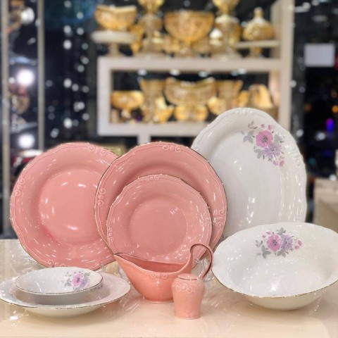 سرویس ۳۰پارچه ۶نفره چيني فانتزي