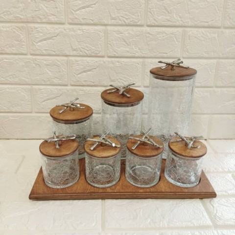 پاسماوری ۷ پارچه درب چوبی