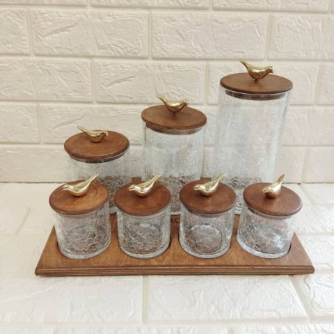 پاسماوری ۷ پارچه درب چوبی