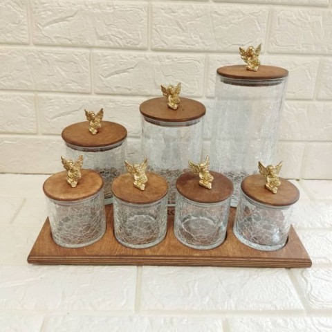 پاسماوری ۷ پارچه درب چوبی