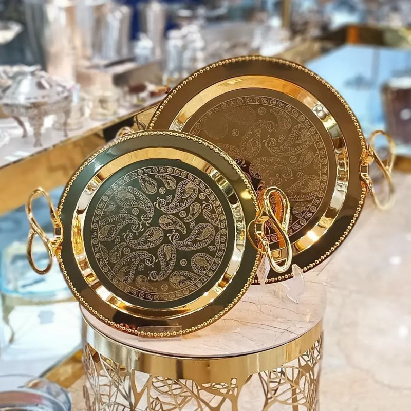 سینی 2 سایز استیل