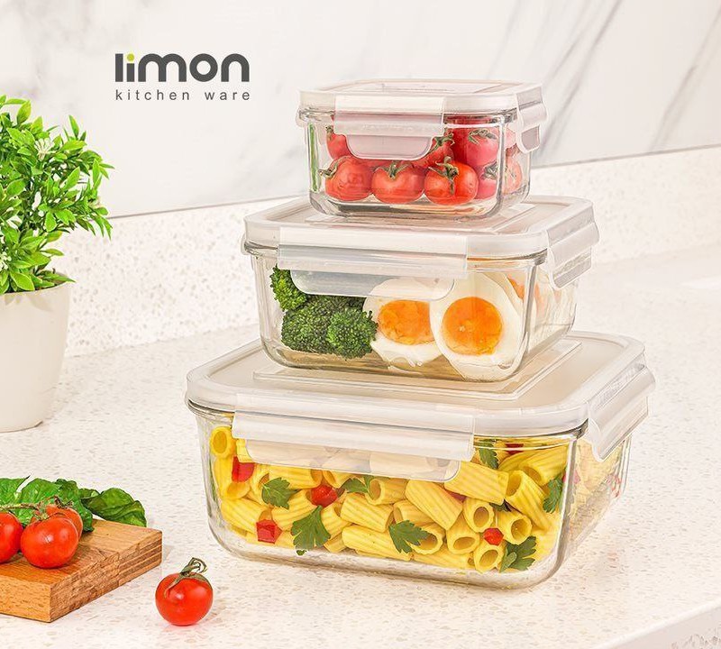 ظروف شیشه ای نگهدارنده سرو دربدار