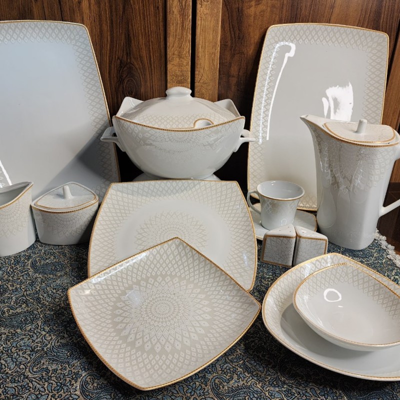 سرویس ۵۲و ۲۸پارچه چینی پردیس  طرح سپیده