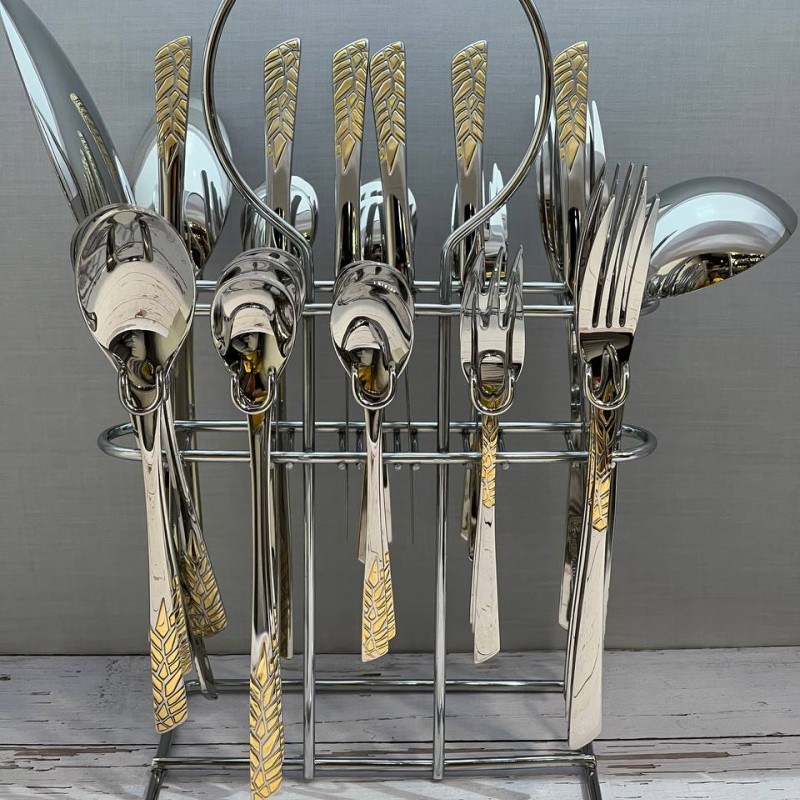 سرویس قاشق چنگال استیل 6نفره