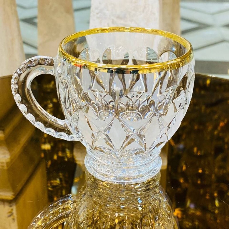 ماگ چایخوری لب طلا آنجلیکا