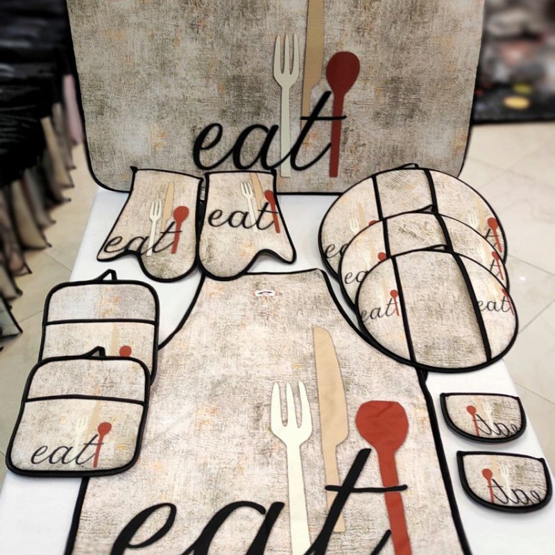  ست ۱۱ پارچه دم کنی طرح ترک 