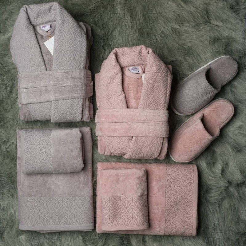 ست حوله عروس و داماد 10 تیکه هیرو