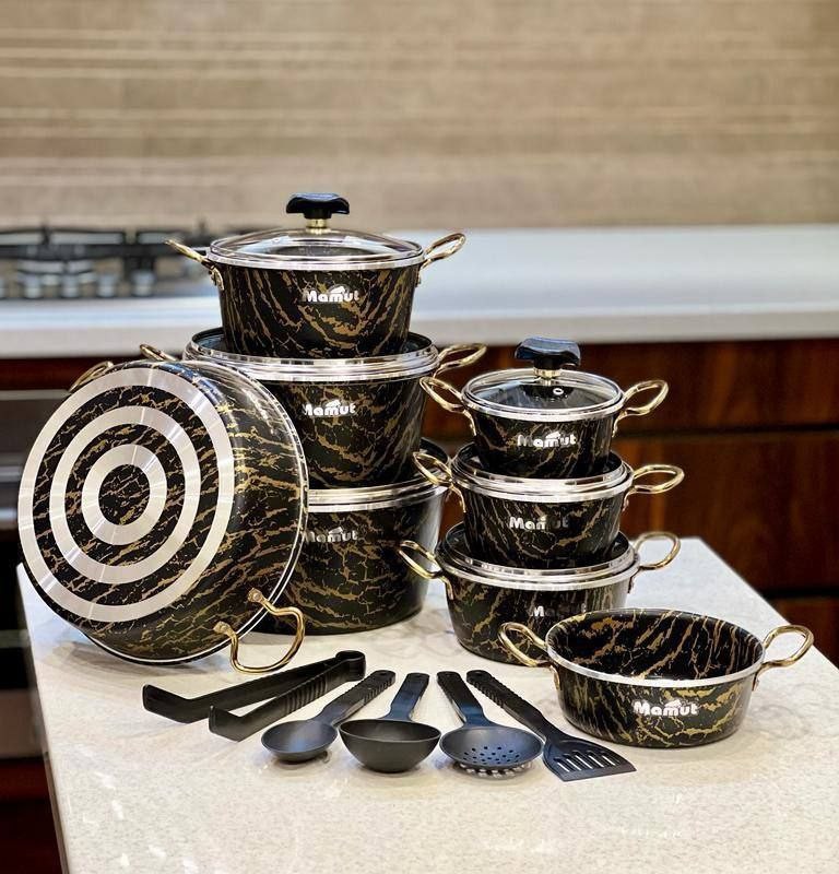 سرویس21پارچه طرح چدن فورج ماموت(طرح سنگ)