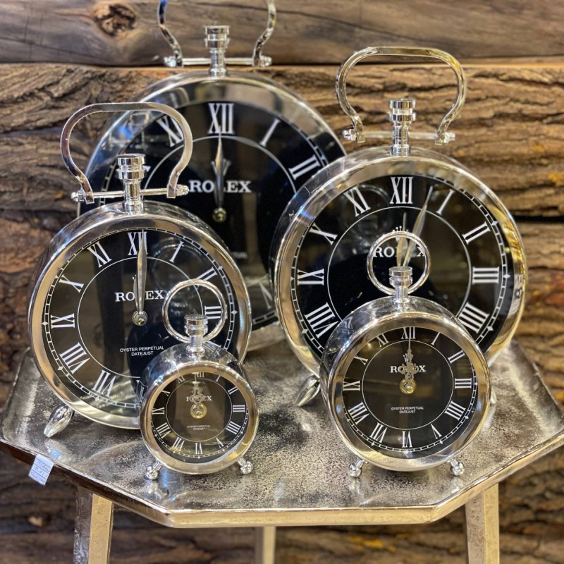 ساعت های گرد رومیزی استیل