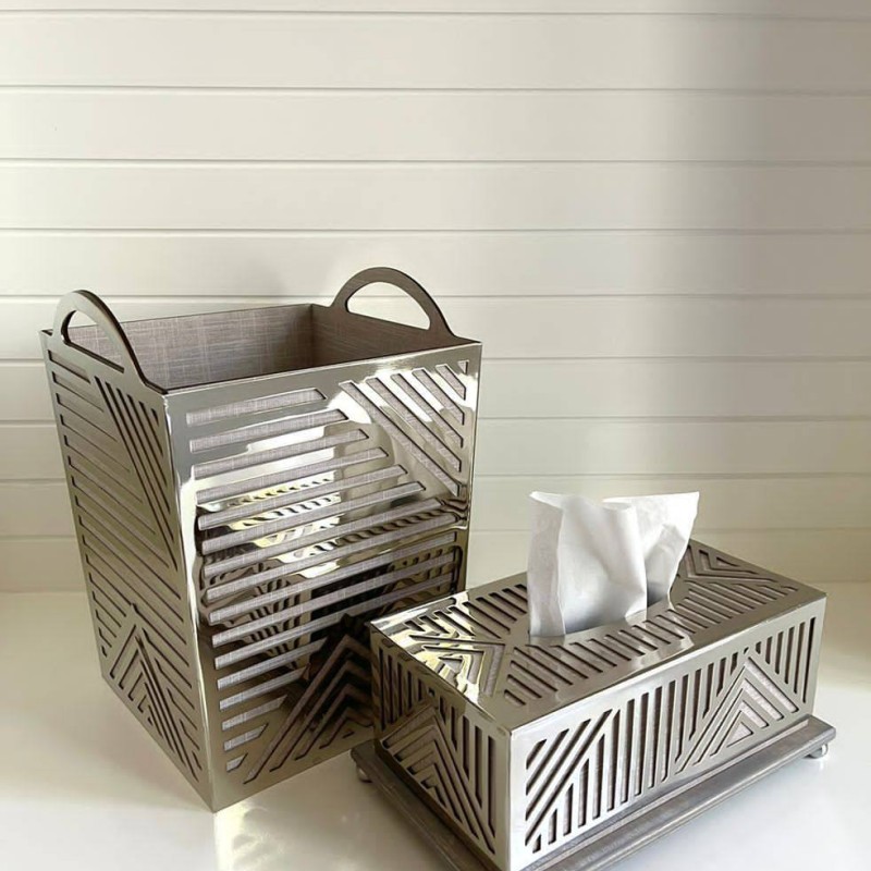 سطل و جا دستمال لیزری