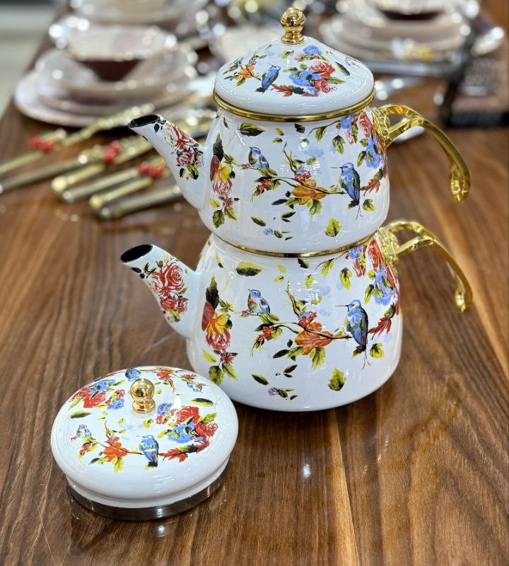 کتری و قوری لعابی شاهین ترکیه