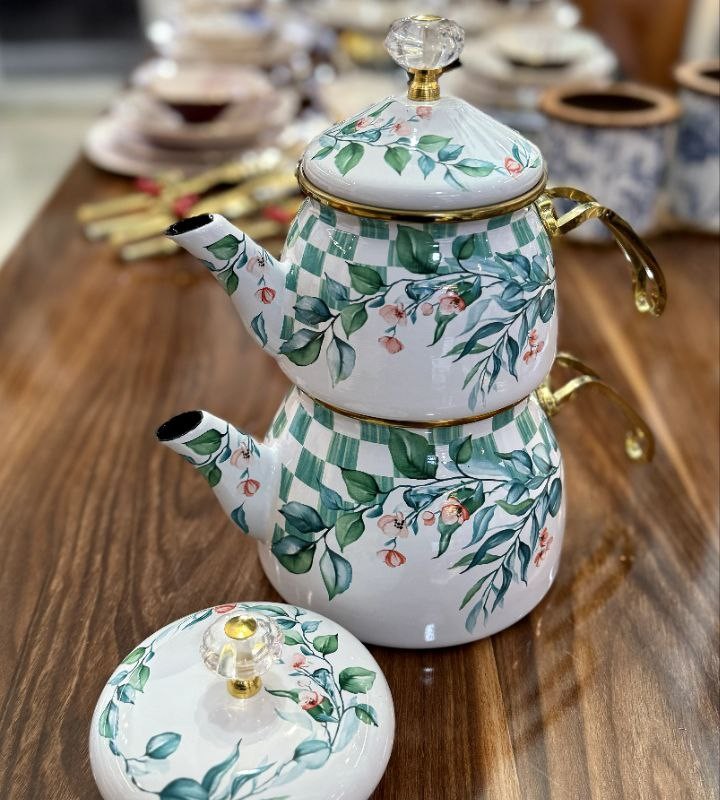 کتری و قوری لعابی شاهین ترکیه