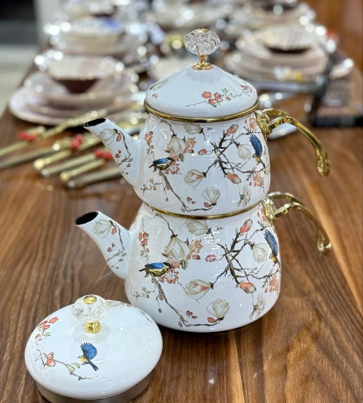 کتری و قوری لعابی شاهین ترکیه